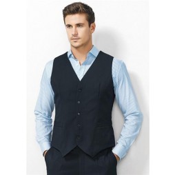 Peaked Vest With Knitted Back
