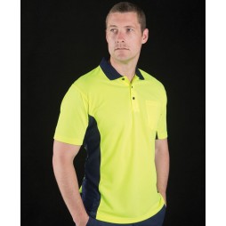 Hi Vis Short Sleeve Sport Polo