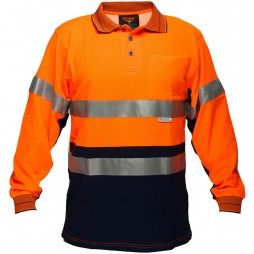 Long Sleeve Cotton Backed Polo With Tape