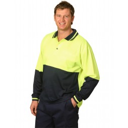 High Visibility Long Sleeve Truedry Polo