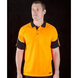 Hi Vis Short Sleeve Arm Panel Polo