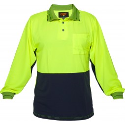 Long Sleeve Cotton Backed Polo